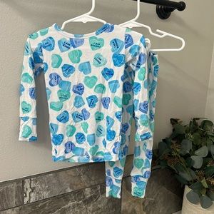 Little Pajama Co Blue Valentines Pajamas